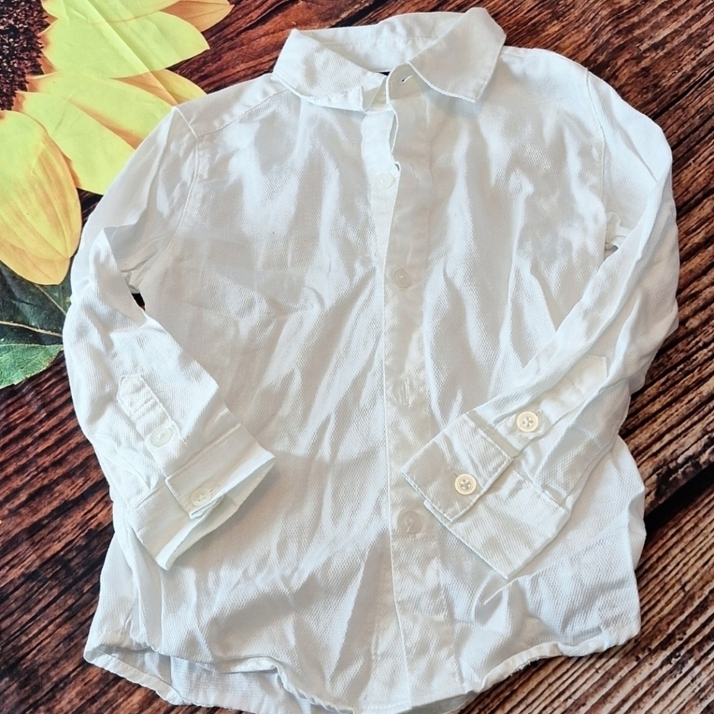Cherokee WHITE BUTTON DOWN BOYS 4T